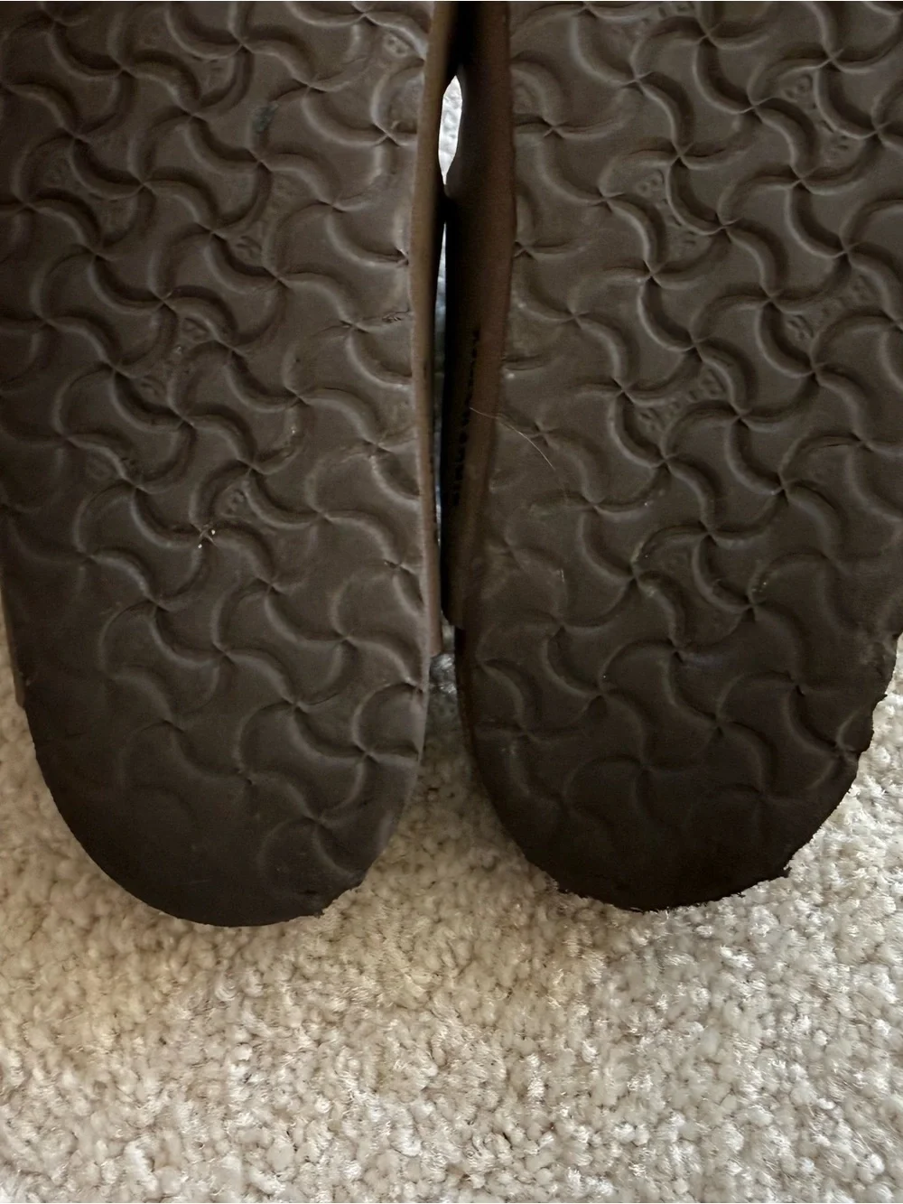 Birkenstock Kids’ Birk-Flor Arizona Brown Slide Sandals with Buckles